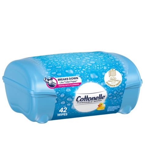 Cottonelle Fresh Care Flushable Wet Wipes Tub Adult Wet Wipes, 1 ct ...