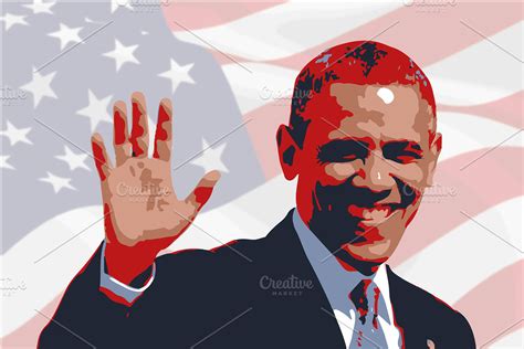 large poster President Barack Obama | Custom-Designed Illustrations ...