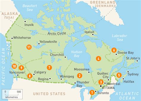 Toronto On Map Of North America - Great Lakes Map