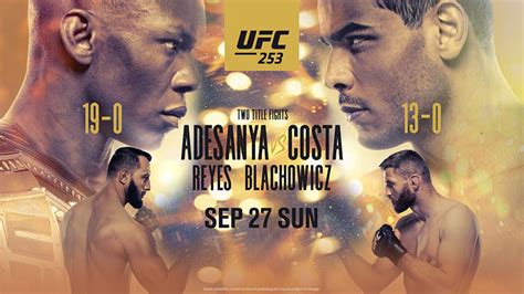 UFC 253: Adesanya vs Costa | Foxtel