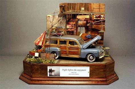 by Masashi Kohara 1/24 scale | Dioramas, Artesanato de palito, Miniaturas