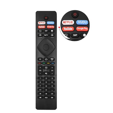 Philips Replacement Remote Control for Android & 4K Ultra HD Smart LED ...