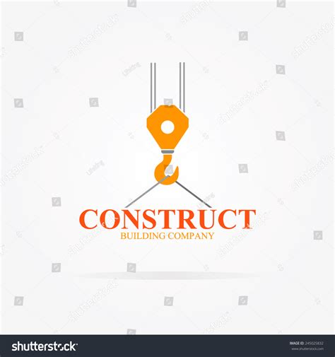 Vector Crane Logo Construction Company Stock Vector (Royalty Free ...