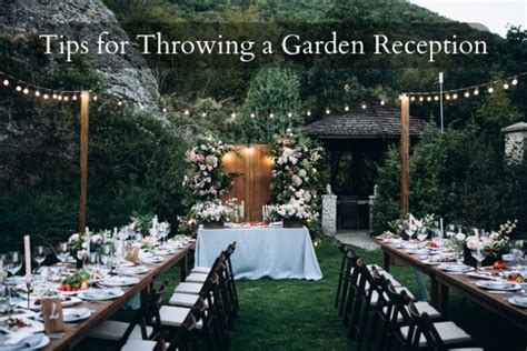 20+ Tips for Planning a Garden Wedding Reception - Holidappy