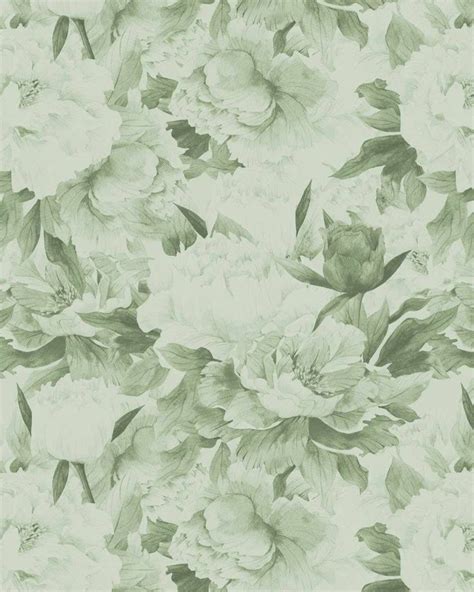 Garden Sage Green Wallpaper | Sage green wallpaper, Green wallpaper ...