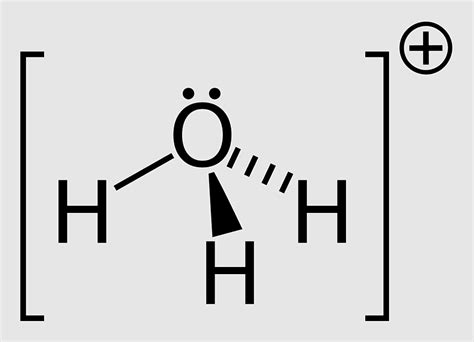 Oxonium Ion, hydrogen Ion, hydronium, Hydron, protonation, aqueous Solution, Lone pair, pubchem ...