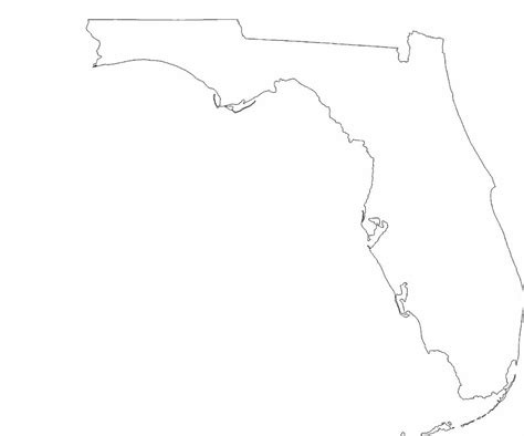 Florida State Outline Map Free Download