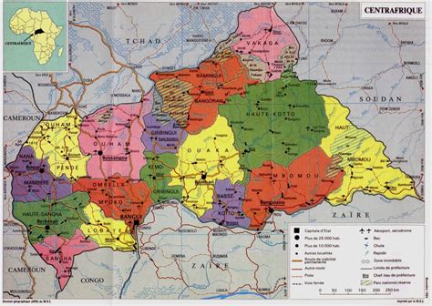 República Centro Africana | Mapas Geográficos da República Centro Africana - Enciclopédia Global™