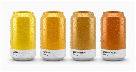 How Cool Are These Beer Cans That Show The Pantone Color Of The Brew ...