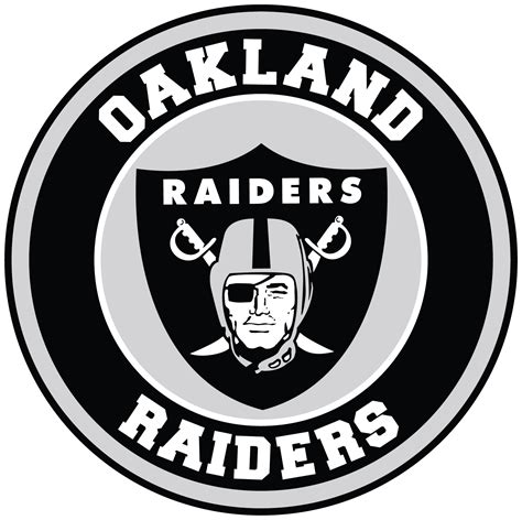 Oakland Raiders Circle Logo Vinyl Decal / Sticker 5 sizes!!