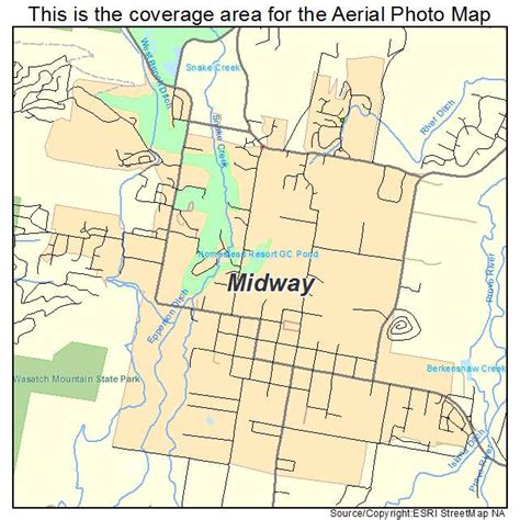 Aerial Photography Map of Midway, UT Utah