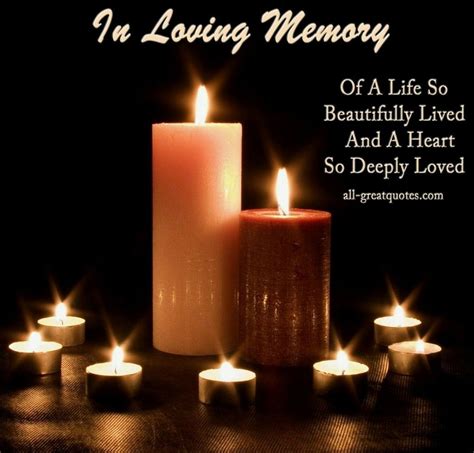 Pin by aicha rochdi on Candles in memory of..... | In memoriam quotes ...