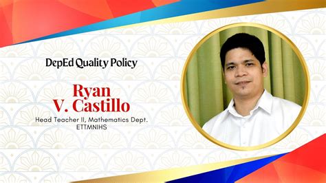 DEPED QUALITY POLICY STATEMENT - YouTube