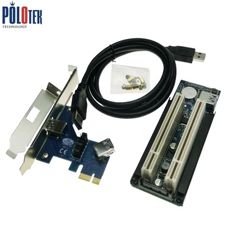 Riser PCI Card PCIe To PCI Dual Slot Adapter Card PCI Express Card ...