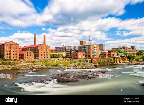 Columbus, Georgia, USA downtown skyline on the river Stock Photo - Alamy