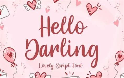 Hello Darling Script Font - Download Fonts