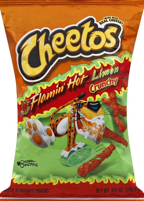 Buy CHEETOS Crunchy Flamin' HOT Limon Cheese Flavored Snacks 8.5 oz ...