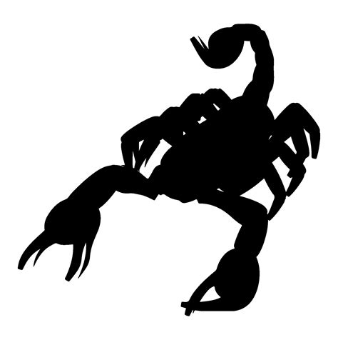 Scorpion silhouette vector 28221954 Vector Art at Vecteezy