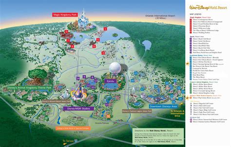 Disneyworld Map. Disney World Map. Map of the Disney World in Orlando ...