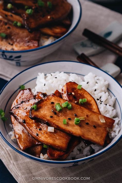 Teriyaki King Oyster Mushroom - Omnivore's Cookbook