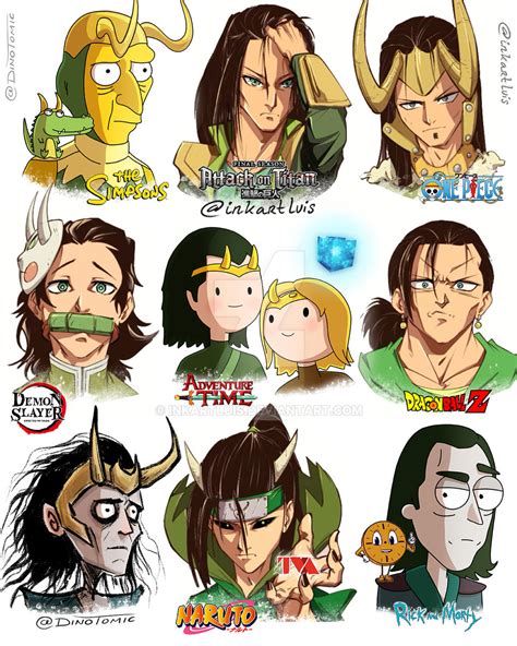 LOKI variants by inkartluis on DeviantArt