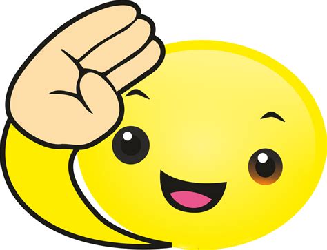 Salute Emoji clipart transparent 3 - Clipart World