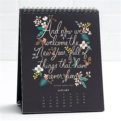 2019 Inspirational Quotes Desk Calendar - Desk | Paper Source | Desk calendars, Calendar, Paper ...