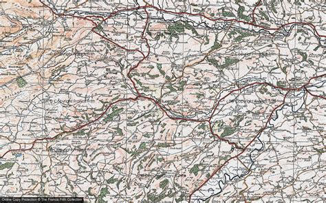 Historic Ordnance Survey Map of Llanfyllin, 1921