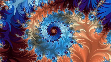 Dark swirls piercing through the warm colors wallpaper - Abstract wallpapers - #53527