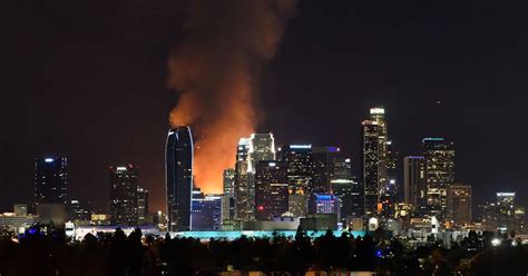 Los Angeles Fire: 250 Firefighters at Scene, Harbor Freeway Closed