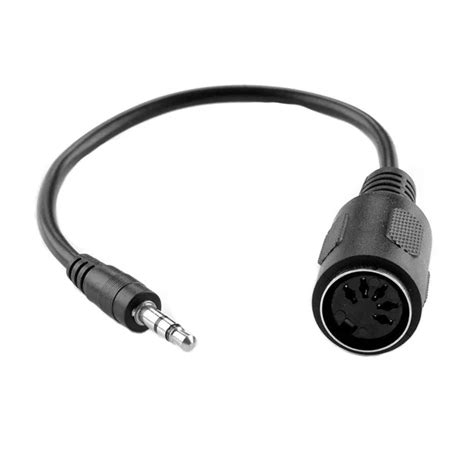 Midi Din Cable Midi 5 Pin Female To 3.5 Mm Male Jack Plug Stereo Audio ...