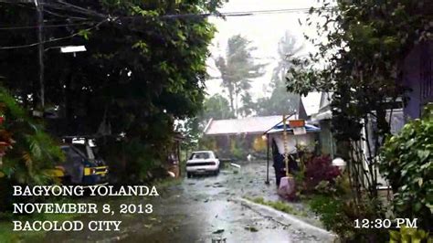 Bagyong Yolanda 2013 Bacolod City - YouTube