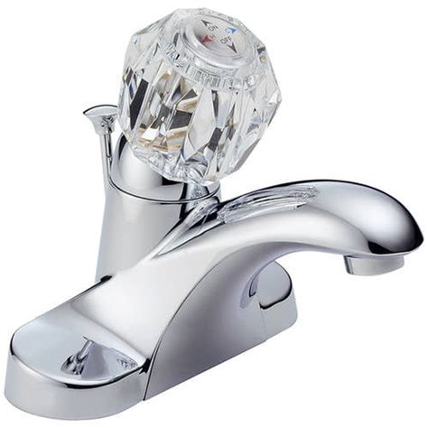 Delta Foundations Single Handle Centerset Bathroom Faucet in Chrome B512LF - Walmart.com ...