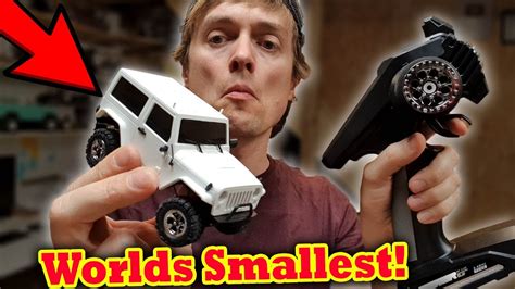 Worlds Smallest 4x4 Scale RC Crawler Car - YouTube