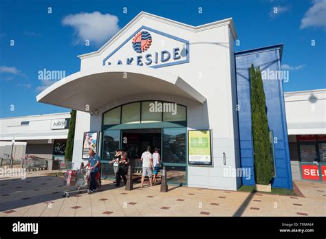 The west-facing entrance to Lakeside Joondalup shopping centre Stock ...