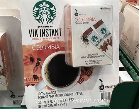 Starbucks Via Instant Colombia Coffee (26 packets) | Costco Weekender