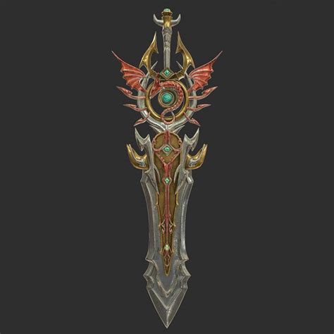 Fantasy Sword - 3D Model by Nicu_Tepes