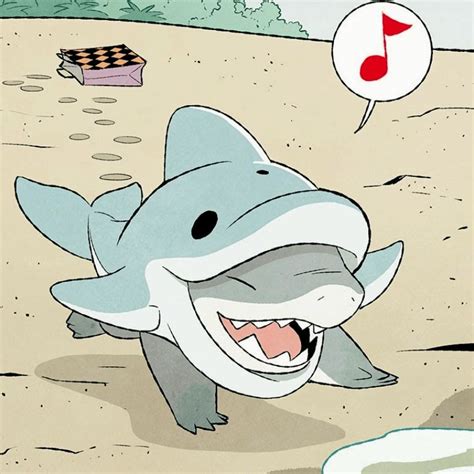 jeff the land shark | Shark illustration, Shark drawing, Cute little ...