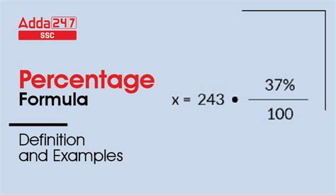 Percentage Formula, Percentage Calculator and Questions