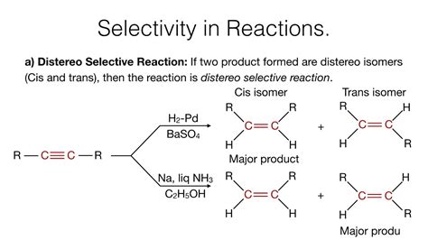 ChemoSelective, RegioSelective, StereoSelective and StereoSpecific Reactions | Stereochemistry ...