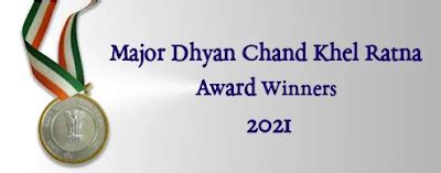 Major Dhyan Chand Khel Ratna Award Winners 2021