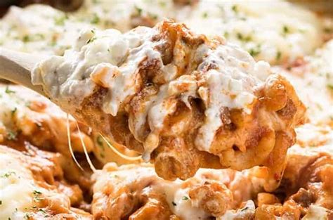 One Pan Macaroni Lasagna - The Salty Marshmallow