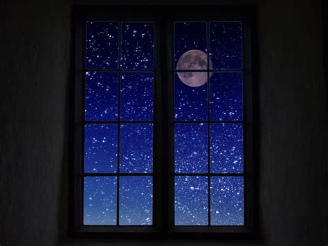 Moon,moonlight,stars,night,window - free image from needpix.com