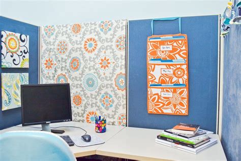 ofs cubicle makeover after-2 Diy Cubicle Decor, Cubicle Makeover, Office Cubicle, Cubicle Walls ...