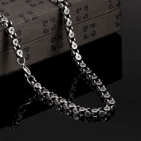 Solid Stainless Bike Chain Necklace - Rubique Jewelry - Touch of Modern