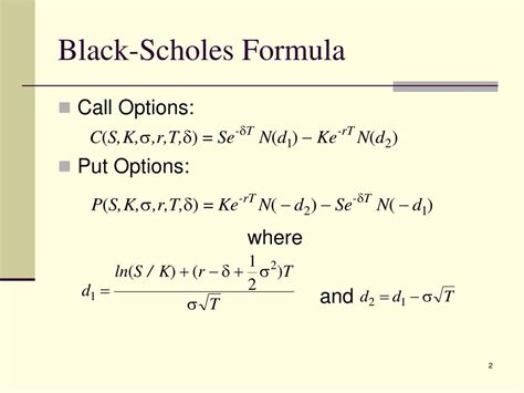 Black Scholes Call Option Formula - Quant RL