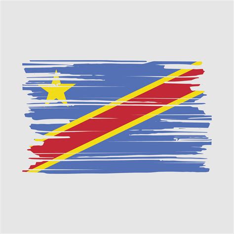 Republic Congo Flag Brush 20446191 Vector Art at Vecteezy