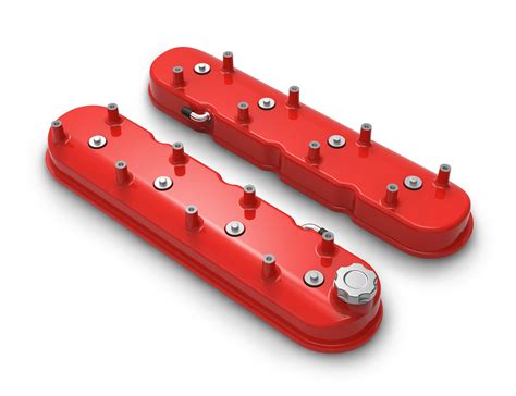 Holley 241-113 Tall LS Valve Covers - Gloss Red