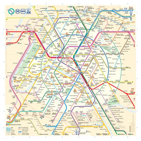 Printable Paris Metro Map Explore Paris The Easy Way With A Free Paris Metro Map To Help You Get ...