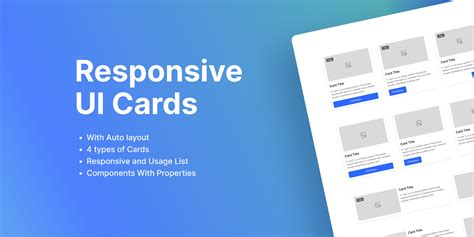 Responsive UI Cards With Auto layout | Figma Community